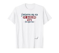 J’enterre Ma Vie de Garçon On Signe Tous - EVG Homme Drôle T-Shirt