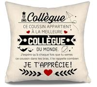 J’espère Qu’à Chaque Fois Que tu serres ce Coussin dans tes Bras il Te rappelle Combien Je t’apprécie Housse de Coussin pour Collègue Femme Anniversaire Cadeau de Noël Cadeau d'Appréciation
