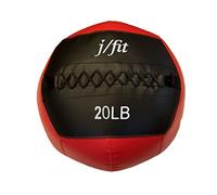 J/FIT Médecine Ball Mural, Rouge/Noir, 9,1 kg (20-0056)