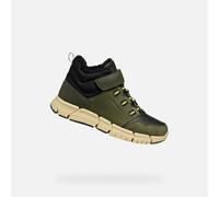 Geox J Flexyper Boy B ABX Bottines à la Cheville, Noir Militaire, 31 EU
