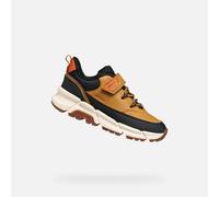 Geox J Flexyper Plus Boy Basket, Jaune foncé, 39 EU