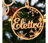 J-FS Boules de noël personnalisée,en Bois,Pendentif Chien Chat,Boule de Noel personnalisée Famille, décoration Ornement de Sapin personnalisée,Mon 1er Noël (1 pcs,A)