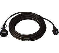 J ¿Ger 340.925 caoutchouc H05RR-F F3 X 1,5 mm2 Verl ¿ngerungskabel L.25 m Noir