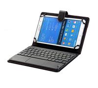 J&H Étui à clavier universel pour Samsung Galaxy Tab S 8.4 de 20,3 cm à 21,6 cm - Cuir synthétique avec clavier Bluetooth (souris souris) pour Samsung Galaxy Tab S 8.4