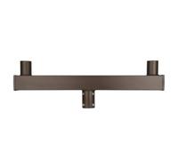 J&H LED 32 po 180 degrés double profil bas Bullhorn support de montage tenon adaptateur pour poteaux ronds extérieurs JH-1LPB2-54C
