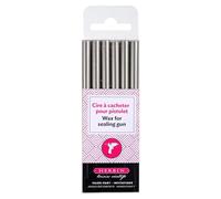 J-HERBIN, 1 lot de 6 batons de cires pour pistolet à cire, coloris : Argent, 35805T