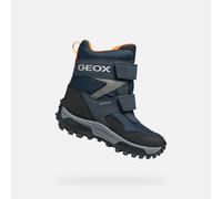 Geox J Himalaya Boy B ABX Bottines à la Cheville, Bleu Marine/Orange, 29 EU