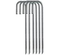 J Hooks Stakes de terre, ancrages de terre pour tentes anti-rouille, clous de carpe en acier incurvé, ancrages de jardin, support de en acier 30,5 cm