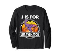 J is for Juravenator Dinosaurs Alphabe for Dinosaur Lover Manche Longue