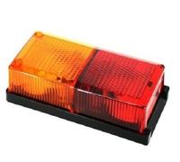 J/J 1x Feu Arrière avec 4 Fonctions Position Stop Clignotant Plaque d'Immatriculation Marque E4 pour Camion Remorque Caravane Camper Tracteue Agricole Fourgon