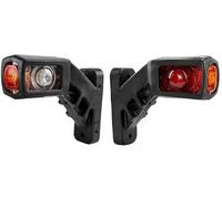 J/J 2 X 12v Feu De Gabarit Led Cote Gauche et Droite Orange Rouge Et Blanc