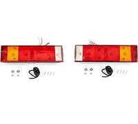 J/J 2x Feux Arriere 7 Fonctions Avec Cablage Multi-Tension Pour Camion Remorque Bus