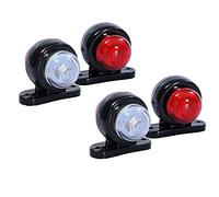 J/J 4x 12V LED Blanc et Rouge Mini Feux de Gabarit Camion Caravane Remorque Tracteur