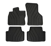 J&J AUTOMOTIVE | 3D Éco Tapis De Sol en Caoutchouc Compatible avec Octavia 3 2013-2019, Bord Haut, Inodore, Noir, Antidérapant, Toutes Saisons