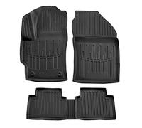 J&J AUTOMOTIVE | 3D Tapis De Sol en Caoutchouc Premium Compatible avec Corolla (E210) Depuis 2018 5pcs Bord Haut Noir Antidérapant Toutes Saisons