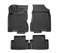 J&J AUTOMOTIVE | 3D Tapis De Sol en Caoutchouc Premium Compatible avec Koleos 1 2008-2016 5pcs, Bord Haut, Noir, Antidérapant, Toutes Saisons