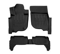 J&J AUTOMOTIVE | 3D Tapis De Sol en Caoutchouc Premium Compatible avec Pajero Sport 3 Depuis 2015 5pcs Bord Haut Noir Antidérapant Toutes Saisons