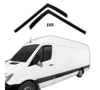 J&J AUTOMOTIVE GD Déflecteurs d'air et de Vent pour Volkswagen Crafter 2006-2018, Ensemble 2pcs, Teintés, Avant et Arrière, Aérodynamique
