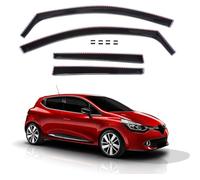 J&J AUTOMOTIVE | GP Deflecteurs d'air Déflecteurs de Fen?tre Latérale Compatible avec Clio 4 Grandtour Beak 2012-2019, Ensemble 4 pcs, Aérodynamique