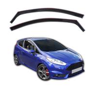 J&J AUTOMOTIVE | GP Deflecteurs d'air Déflecteurs de Fen?tre Latérale Compatible avec Fiesta 7 3P. Berlina 2008-2017, Ensemble 4 pcs, Aérodynamique