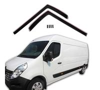 J&J AUTOMOTIVE | GP Deflecteurs d'air Déflecteurs de Fen?tre Latérale Compatible avec Movano Depuis 2010, Ensemble 2 pcs, Aérodynamique