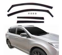 J&J AUTOMOTIVE | GP Deflecteurs d'air Déflecteurs de Fen?tre Latérale Compatible avec RAV-4 2012-2019, Ensemble 4 pcs, Aérodynamique