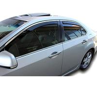 J&J AUTOMOTIVE | Heko Deflecteurs d'air Déflecteurs de Vent Compatible avec Accord 4P. Berlina 2008-2013, Ensemble 4 pcs, Aérodynamique