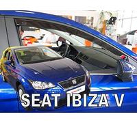 J&J AUTOMOTIVE | Heko Deflecteurs d'air Déflecteurs de Vent Compatible avec Ibiza 5 Depuis 2017, Ensemble 2 pi?Ces, Aérodynamique, Montage Facile