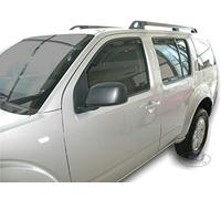 J&J AUTOMOTIVE | Heko Deflecteurs d'air Déflecteurs de Vent Compatible avec Pathfinder 2005-2012, Ensemble 4 pi?Ces, Aérodynamique, Montage Facile