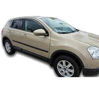 J&J AUTOMOTIVE | Heko Deflecteurs d'air Déflecteurs de Vent Compatible avec Qashqai J10 2007-2014, Ensemble 4 pi?Ces, Aérodynamique, Montage Facile