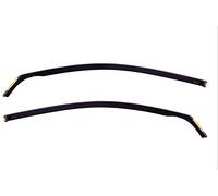J&J AUTOMOTIVE Heko Déflecteurs d'air et de Vent pour Ford Ranger 3 2-P. Berline 2012-2023, Lot de 2pcs, Teintés, Avant et Arrière, Aérodynamique