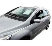 J&J AUTOMOTIVE HEKO Déflecteurs pour Mercedes W245 2005-2010 | 4 déflecteurs HEKO pour Mercedes W245, PMMA 3 mm, gris fumé, canal de vitre.