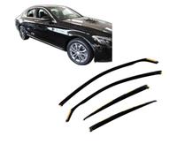 J&J AUTOMOTIVE HEKO Déflecteurs pour Mercedes W205 4P. Berline | 4 déflecteurs HEKO pour Mercedes W205 4P. Berline, PMMA 3 mm, gris fumé, canal de vitre.