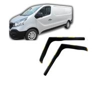 J&J AUTOMOTIVE HEKO Déflecteurs pour Renault Trafic Depuis 2014, 2 pièces | 2 déflecteurs HEKO pour Renault Trafic, PMMA 3 mm, gris fumé, canal de vitre.
