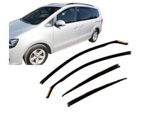 J&J AUTOMOTIVE HEKO Déflecteurs pour Seat Alhambra 5 Portes Depuis 2010 | 4 déflecteurs HEKO pour Seat Alhambra 5 Portes, PMMA 3 mm, gris fumé, canal de vitre.