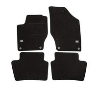 J&J AUTOMOTIVE | Logo Tapis De Sol Noir Velours sur Mesure pour 308 2007-2012, Base Antidérapante, Tapis conducteur renforcé