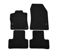 J&J AUTOMOTIVE | Logo Tapis De Sol Noir Velours sur Mesure pour 308 Depuis 2022 4 pcs, Base Antidérapante, Tapis conducteur renforcé