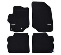 J&J AUTOMOTIVE | Logo Tapis De Sol Noir Velours sur Mesure pour C-Elysee Depuis 2012, Base Antidérapante, Tapis conducteur renforcé