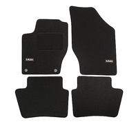 J&J AUTOMOTIVE Logo Tapis De Sol Noir Velours sur Mesure pour Citroen C4 2011-2018 4pcs, Ajustement Précis, Base Antidérapante, Zone des Pédales Renforcée