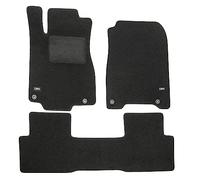 J&J AUTOMOTIVE Logo Tapis De Sol Noir Velours sur Mesure pour Honda CRV 2012-2016 3pcs, Ajustement Précis, Base Antidérapante, Zone des Pédales Renforcée