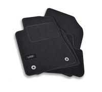 J&J AUTOMOTIVE | Logo Tapis De Sol Noir Velours sur Mesure pour Insignia 2008-2016 4 pcs, Base Antidérapante, Tapis conducteur renforcé
