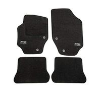J&J AUTOMOTIVE Logo Tapis De Sol Noir Velours sur Mesure pour Peugeot 307 CC 2001-2007, Ajustement Précis, Base Antidérapante, Zone des Pédales Renforcée