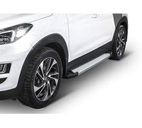 J&J AUTOMOTIVE Marche-Pieds Basic Aluminium seuil pour Kia Sportage QL, QLE 2016-2021, Lot de 2 Pcs, Certificat ABE, Matériel de Montage Inclus