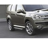 J&J AUTOMOTIVE | Marchepieds Basic aluminium seuil avec C-Crosser 2007-2012, 2 pièces Marchepied avec ABE Certificat, Matériel de Montage