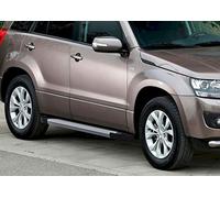 J&J AUTOMOTIVE | Marchepieds Basic aluminium seuil avec Grand Vitara 5P. Berlina 2005-2016, 2 pcs, avec ABE Certificat, Matériel de Montage
