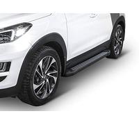 J&J AUTOMOTIVE | Marchepieds Basic Noir Aluminium seuil avec Tucson TL, TLE 2015-2018, 2 pi?Ces Marchepied avec ABE Certificat, Matériel de Montage