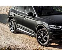 J&J AUTOMOTIVE | Marchepieds Premium Noir Aluminium seuil avec Q5 Depuis 2016, 2 pi?Ces Marchepied avec ABE Certificat, Matériel de Montage