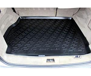 J&J AUTOMOTIVE Tapis de Coffre en Caoutchouc sur Mesure pour Land Rover Range Rover Sport 2005-2012, Premium, Bord Haut, Antidérapant, Toutes Saisons