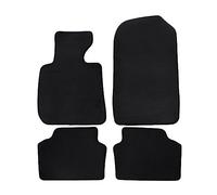 J&J AUTOMOTIVE | Tapis de Sol de qualité supérieure Noir pour 3 E90 2004-2013 4 pcs, Ajustement Précis, Base Antidérapante, avec Attaches