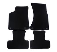 J&J AUTOMOTIVE Tapis de Sol de qualité supérieure Noir pour Audi Q5 2008-2017 4pcs, Ajustement Précis, Base Antidérapante, Zone des Pédales Renforcée